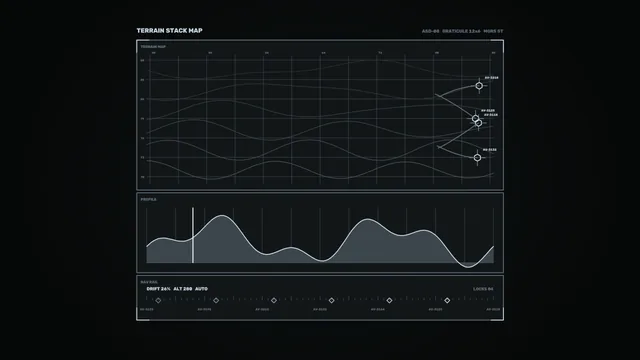 4K Sci-Fi Terrain Telemetry HUD Wallpaper
