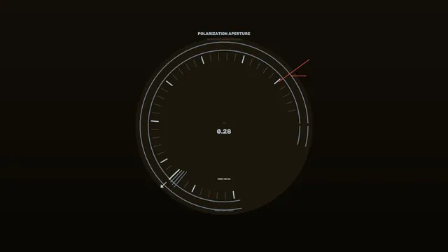 Polarization Aperture Circular Gauge HUD 4K Wallpaper