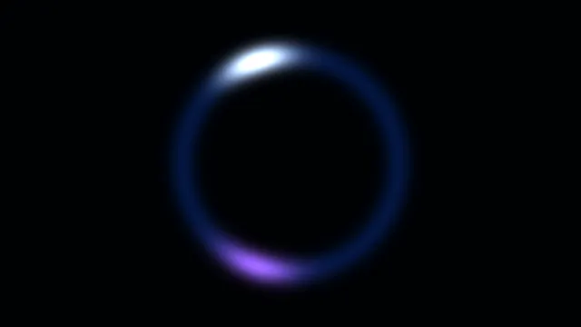 Blue Glowing Halo Ring with White and Violet Flares