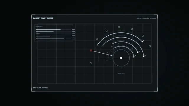 Sci-Fi Target Tracking Radar HUD 4K Wallpaper