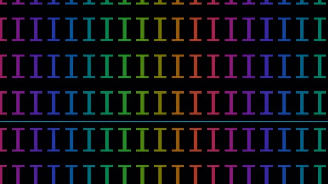 Rainbow Letter I Grid on Black 4K Wallpaper