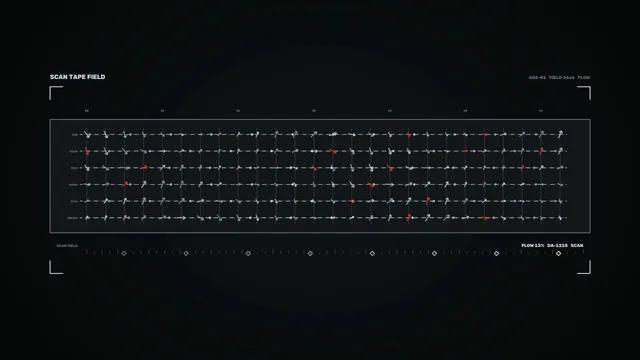 Sci-Fi Scan Field HUD Vector Telemetry 4K Wallpaper