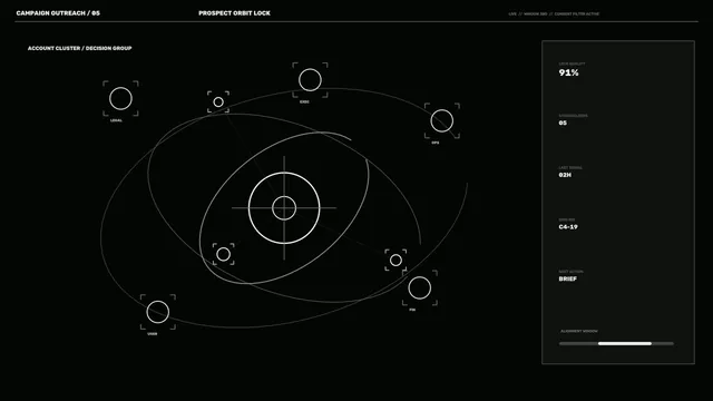 Sci-Fi Orbital Tracking HUD Interface 4K Wallpaper