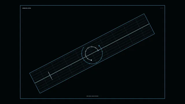 Cyan Grid Reticle Telemetry HUD — Sci-Fi 4K Wallpaper