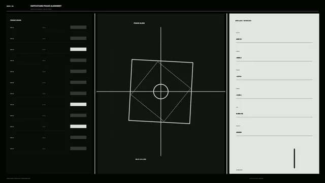 Sci-Fi Energy Distribution Phase Alignment HUD Wallpaper