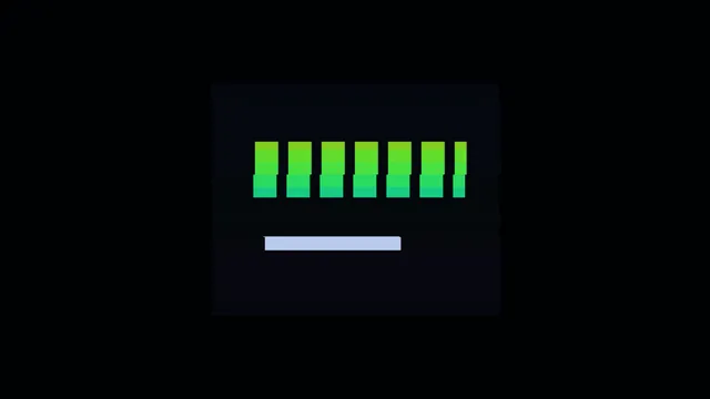 Minimalist Green Segmented Bar HUD Dashboard