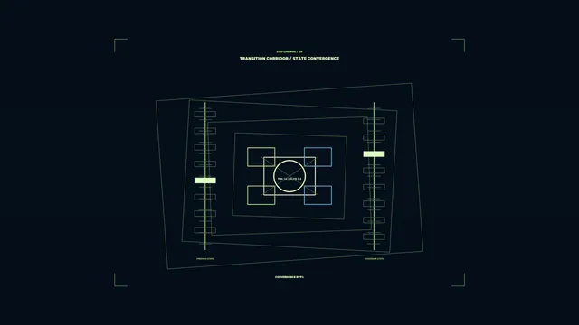 Sci-Fi State Convergence Telemetry HUD 4K Wallpaper