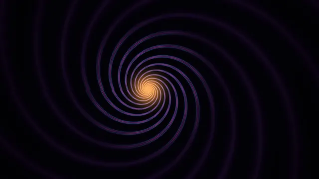 Abstract Spiral HUD Interface with Concentric Scanner Rings, 4K Wallpaper