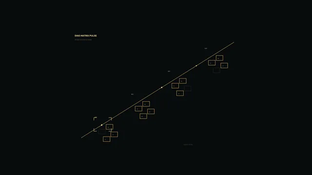 Minimal Amber Data Trend HUD 4K Sci-Fi Wallpaper