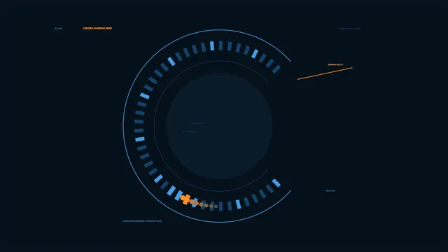 4K Election Integrity Circular HUD with Segmented Blue Quorum Gauge