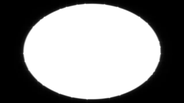 Glowing White Oval on Black 4K Wallpaper