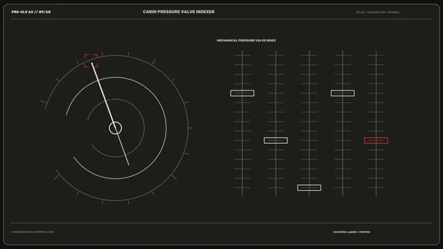 Cabin Pressure Valve Indexer HUD Wallpaper 4K Sci-Fi Interface