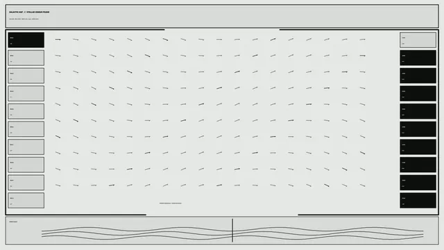 Monochrome Vector Field Telemetry HUD Dashboard