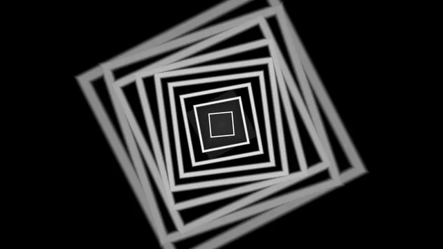 Monochrome Concentric Square HUD Interface 4K Wallpaper
