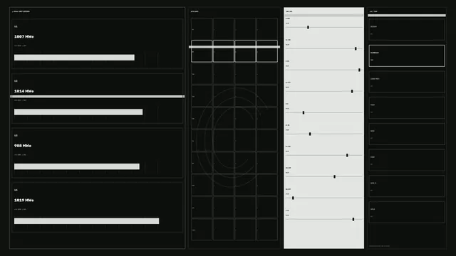 Sci-Fi Power Output Telemetry HUD Dashboard 4K Wallpaper