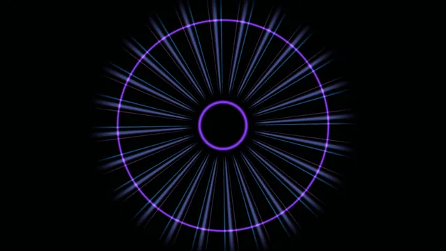 Dark Neon Mandala Radial Burst 4K Wallpaper