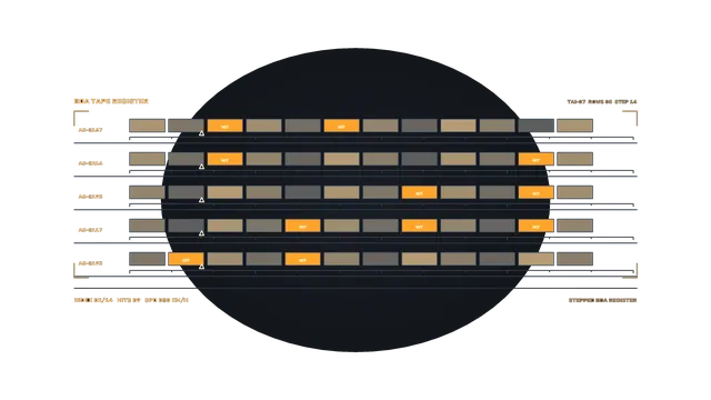 Sci-Fi Data Assessment HUD with Segmented Telemetry Bars