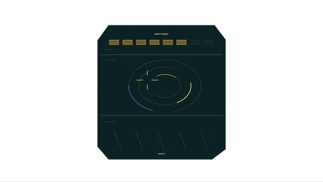 Identity Tracking Telemetry HUD with Circular Scanner – 4K Sci-Fi Wallpaper