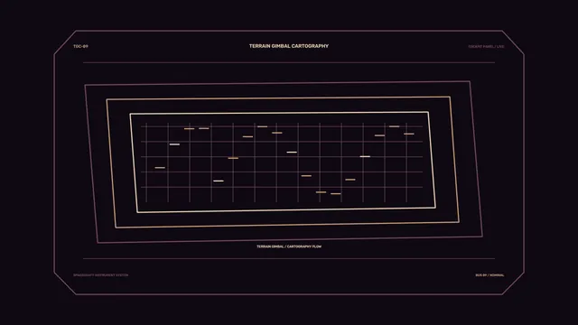 Terrain Cartography Sci-Fi HUD Grid Dashboard 4K Wallpaper