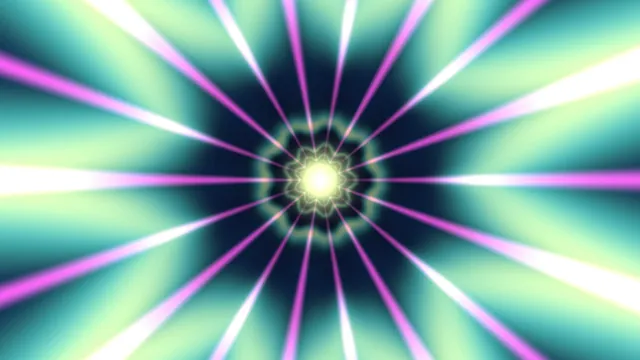 Radiant Magenta Mint Radial Tunnel 4K Wallpaper