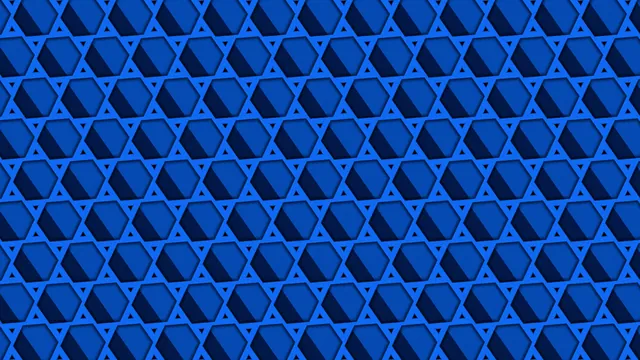 Blue Beveled Hexagon Honeycomb Grid Wallpaper