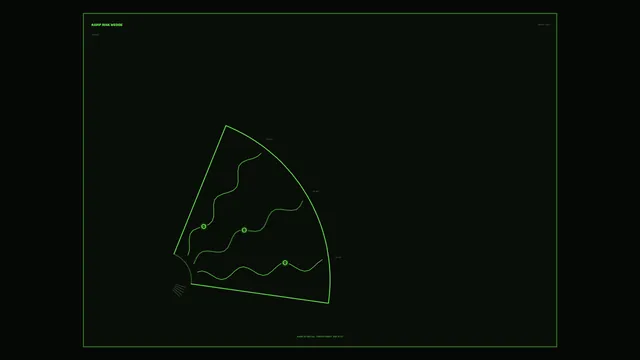 Green Risk Wedge Telemetry HUD 4K Wallpaper