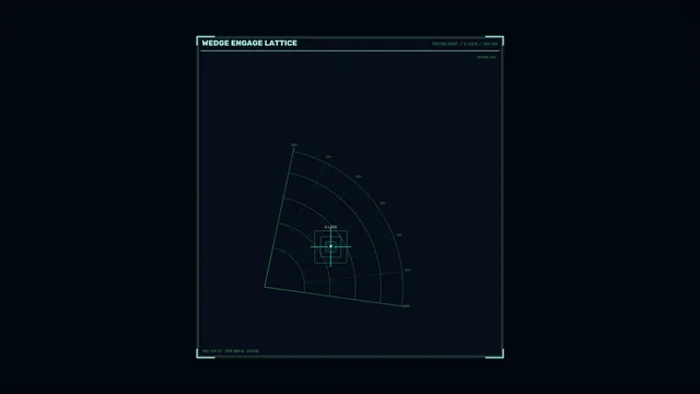 Sci-Fi Wedge Targeting HUD Lattice 4K Wallpaper