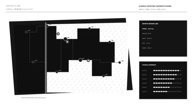 Monochrome Sci-Fi Diagnostic HUD and Sensor Telemetry 4K Wallpaper