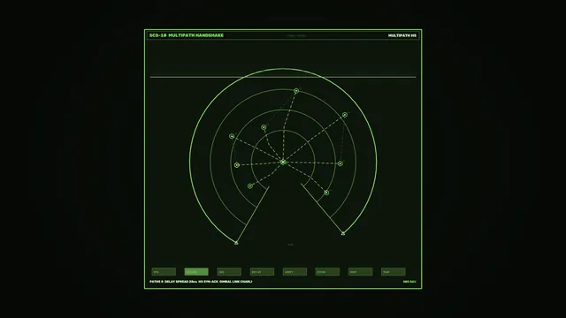 Green Multipath Communication Signal Radar HUD 4K Wallpaper