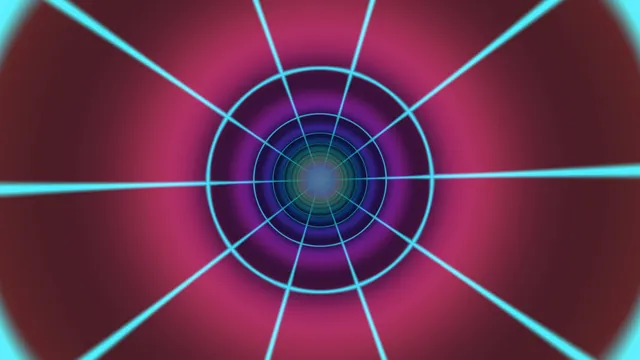 Futuristic Cyan Circular Scanner HUD with Concentric Rings and Radial Grid