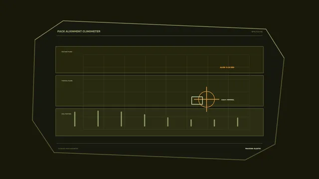 Sci-Fi Battery Power Monitor HUD with Voltage, Thermal and Cell Posture Panels