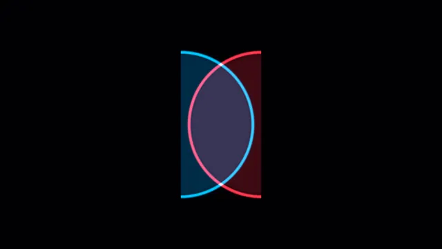 Neon Cyan and Pink Overlapping Circles 4K Wallpaper