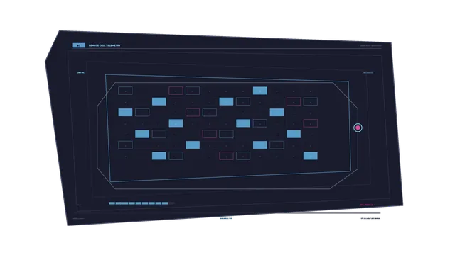 Telemetry Status Grid HUD 4K Sci-Fi Wallpaper