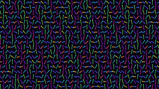 Colorful Neon Line Pattern on Black 4K Wallpaper
