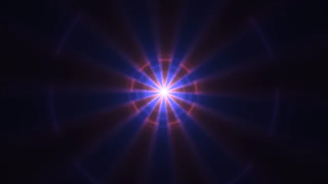 Glowing Radial Light Burst with Concentric Rings 4K Wallpaper