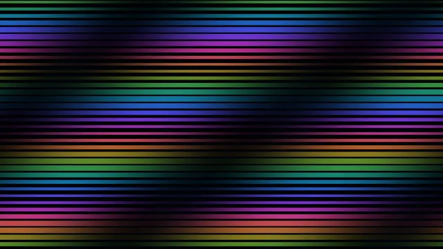 Abstract Multicolor Horizontal Scanline HUD Screen Graphic 4K Wallpaper