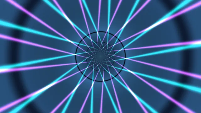 Cyan and Magenta Radial Light Tunnel 4K Wallpaper