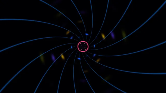 Blue Spiral Tunnel with Pink Neon Mandala 4K Wallpaper