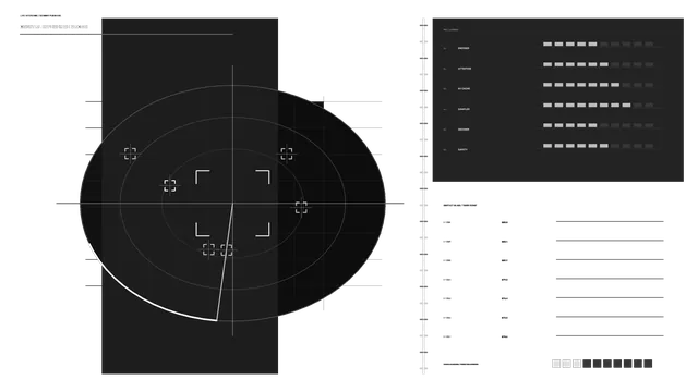 Monochrome Orbital Radar Telemetry HUD 4K Sci-Fi Wallpaper