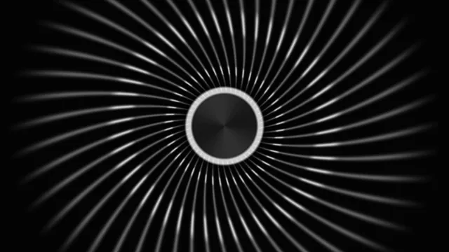 Monochrome Radial HUD Interface 4K Wallpaper