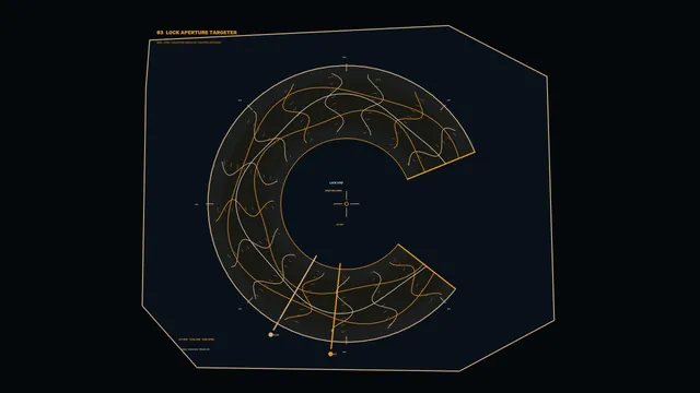 Fictional Spacecraft Lock-Aperture HUD 4K Wallpaper
