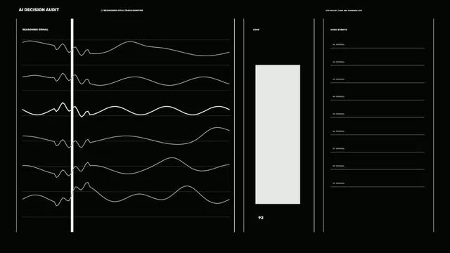 Fictional Telemetry Audit HUD Panel 4K Wallpaper
