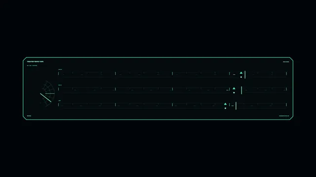 Futuristic Data Timeline HUD 4K Wallpaper