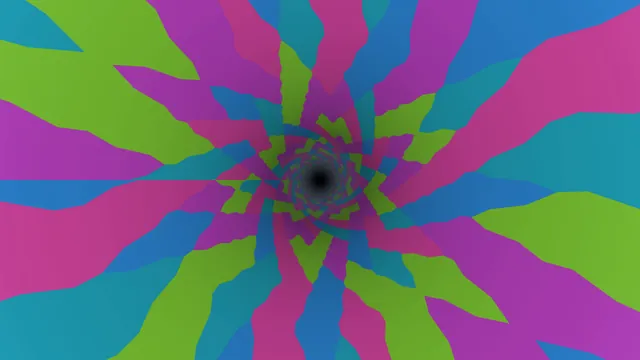 Multicolor Radial Vortex Tunnel Abstract 4K Wallpaper