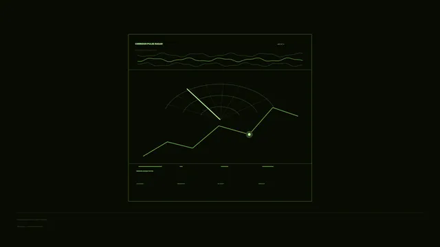 Green Radar HUD Dashboard 4K Sci-Fi Wallpaper