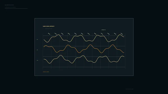 Signal Continuity Status Monitor HUD Graph 4K Wallpaper