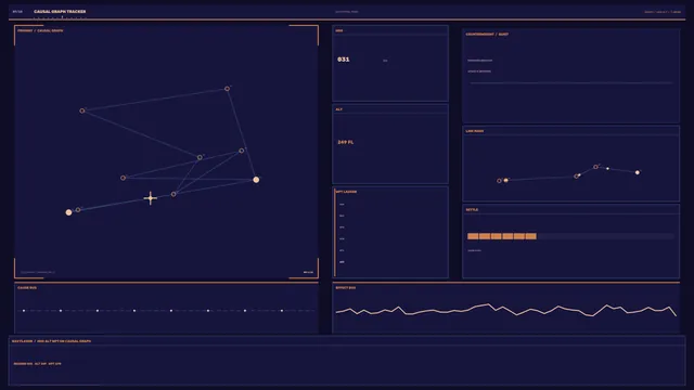 Causal Graph Navigation HUD 4K Sci-Fi Wallpaper