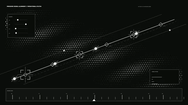 Pressure Vessel Alignment Operational Status HUD 4K Sci-Fi Wallpaper