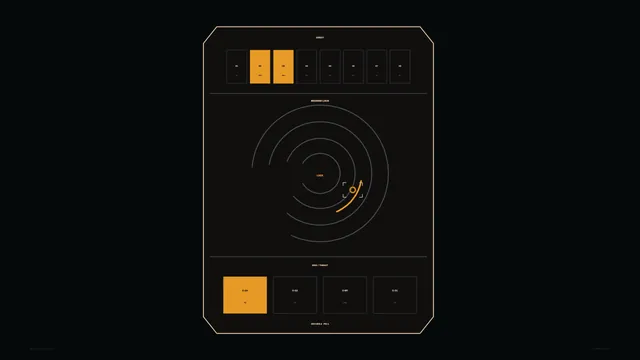 Sci-Fi Array Bearing-Lock HUD Dashboard 4K Wallpaper