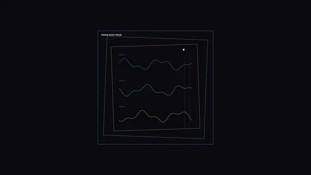 Sci-Fi Waveform Telemetry HUD Dashboard 4K Wallpaper